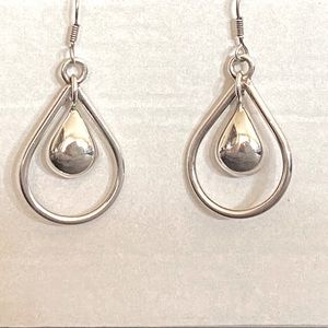 .925 Sterling Silver Earrings from Taxco, Mx